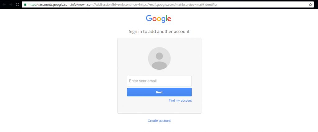 مزورة لموقع الجيميل Phishing