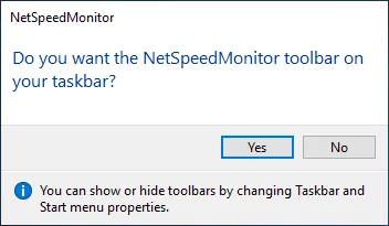 شريط أدوات مراقبة النطاق الترددي في Windows 10