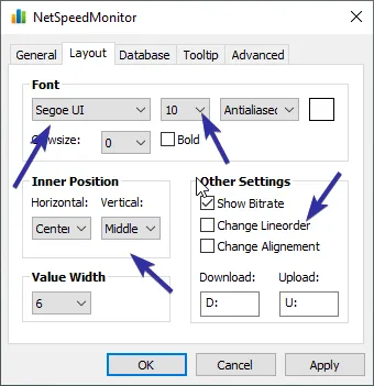 شريط أدوات مراقبة النطاق الترددي في Windows 10 8