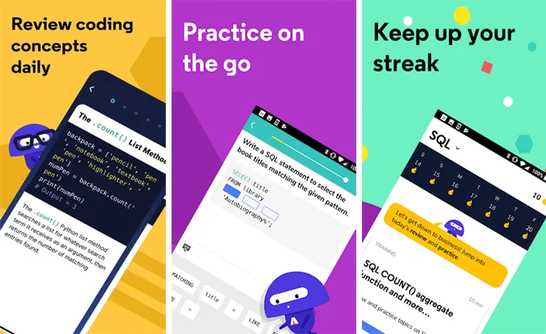 Codecademy-Go app - تطبيقات تعلم البرمجة من هاتفك الذكي
