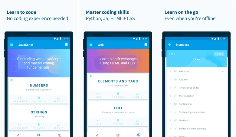 Encode app - تطبيقات تعلم البرمجة من هاتفك الذكي