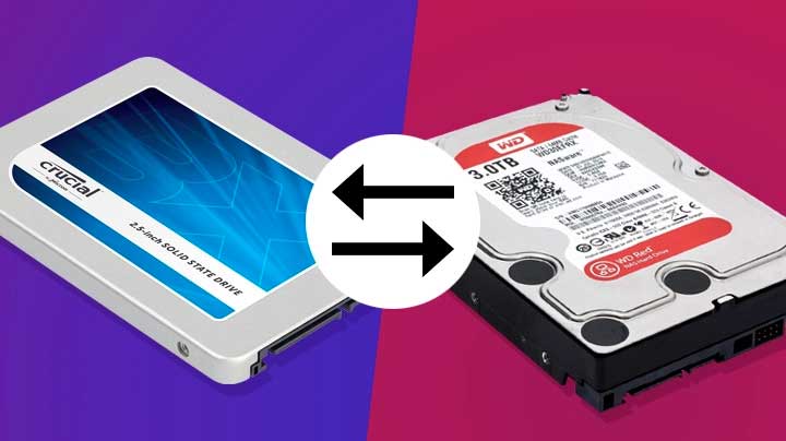 استنساخ قرص صلب أو SSD