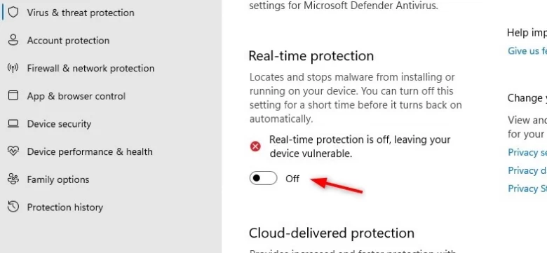 إيقاف تشغيل3 Windows Defender مؤقتًا