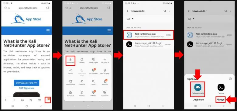 تثبيت Android Kali NetHunter بدون 17 روت